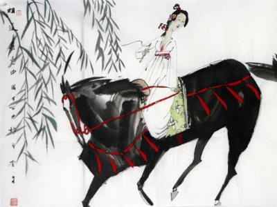 人物畫家李冬參展2018中國?蘭州成功當代名家書畫（春之韻）博覽會作品“線上預展”賞析