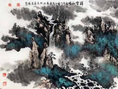 劉萬秋山水畫亮相“蘭州成功美術館館藏名家精品赴西安展”