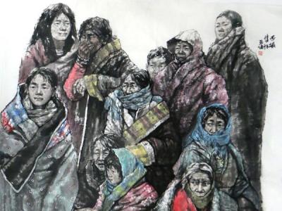 歲月滄桑筆墨有情——張健人物佳作亮相“第八屆蘭州文化旅游博覽會”
