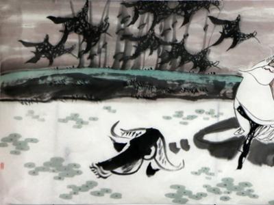 賞先生人物 觀人生自在——宣兵人物畫亮相“第八屆蘭州文化旅游博覽會”