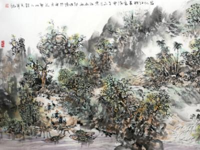 游桂光山水畫亮相“丹青秋韻 喜迎國慶——戊戌成功美術館館藏山水名家線上回顧展”