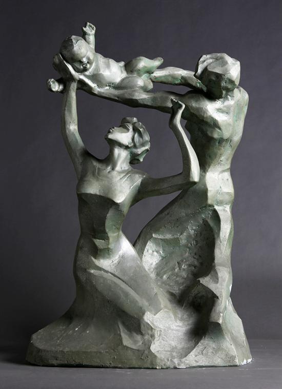 30。王福臻《黃金時代》石膏78cm×54cm×38cm 1985年 湖北美術館藏