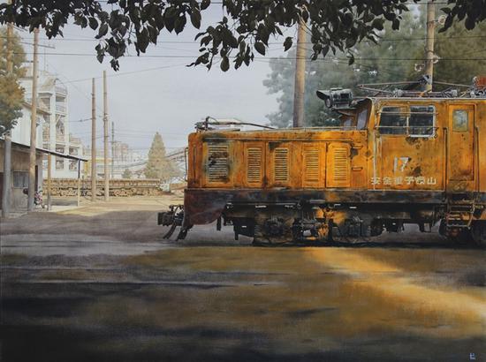 39、李源《盛夏光年》，紙本水彩，85cm×113cm，2014年