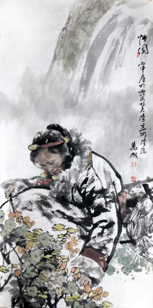 “第七屆濰坊秋季茶博會暨山東中秋文化博覽會成功美術館名家精品展”回顧——王萬成人物佳作