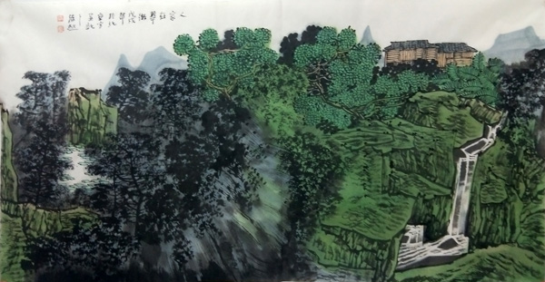 青綠山水的時代氣象——滿維起山水作品“成功美術館2018年度名家書畫精品典藏”線上賞析