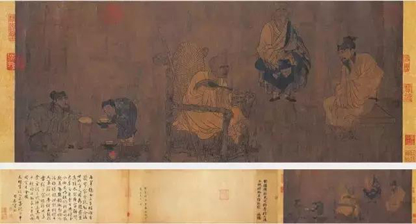 唐 閻立本 《蕭翼賺蘭亭圖》 卷