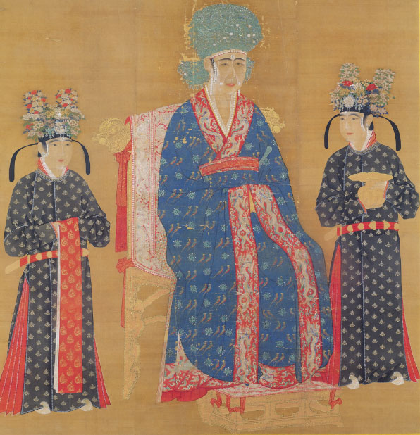 宋  宋仁宗皇后坐像 軸