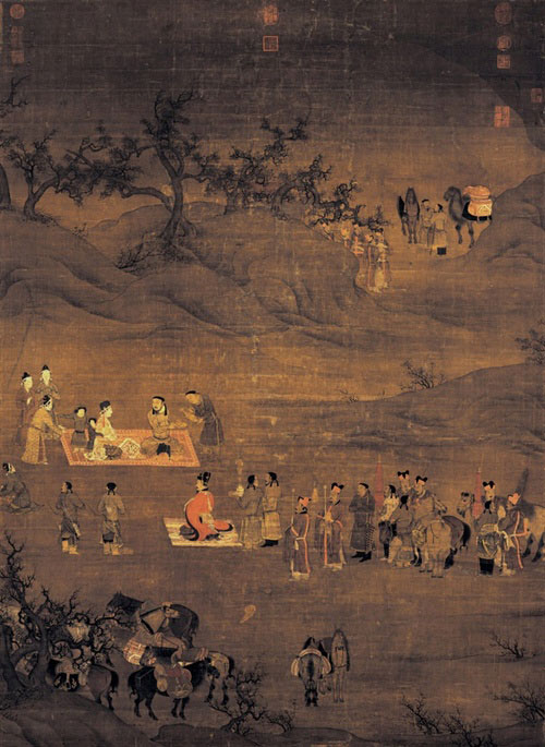 宋 陳居中 《文姬歸漢圖》 軸