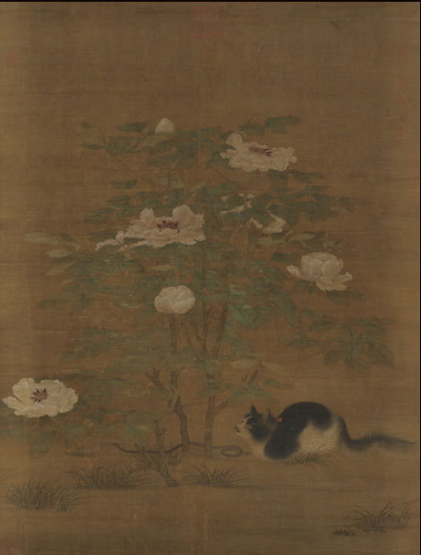 宋人 《富貴花貍》軸