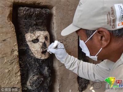 秘魯昌昌古城出土20個木雕 追溯至公元1200-1350年