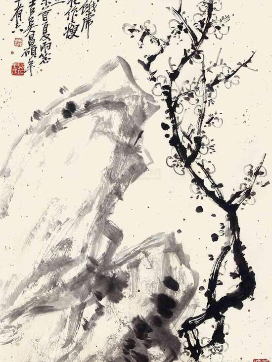 吳昌碩作品局部