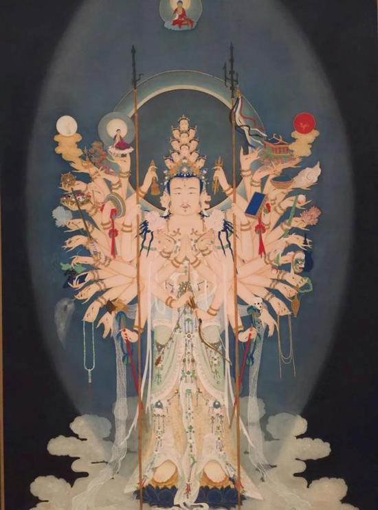 松原亞實《南宋佛畫千手觀音像》摹寫