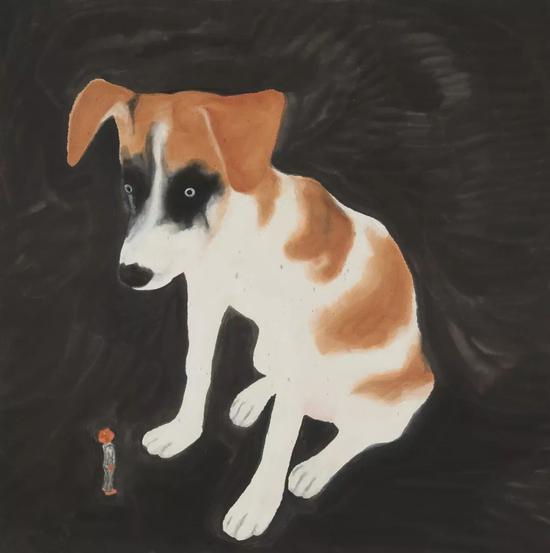 《狗狗》 紙本水墨 2015