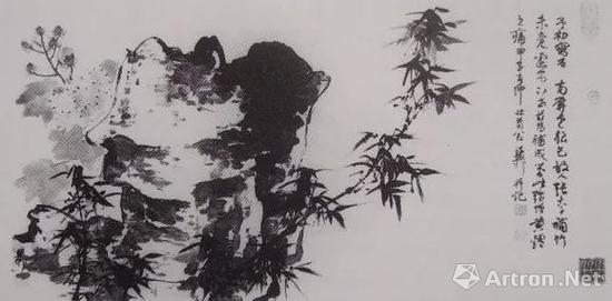 謝稚柳與溥心畬、張大千合作作品