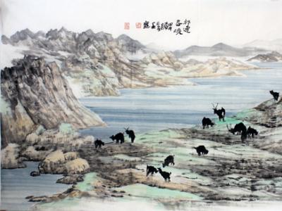 王寬畫作亮相“第十二屆鄭州國際珠寶?玉文化博覽會成功美術館名家精品展”