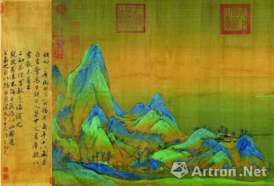 青綠山水中的虛實意韻