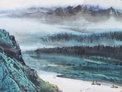 畫家向中林作品亮相第十二屆鄭州國際珠寶?玉文化博覽會成功美術館名家精品展”