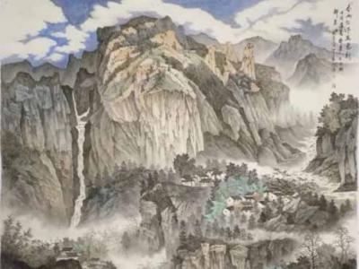 梁軍國畫亮相“第二屆天津文博會·館藏名家精品展”