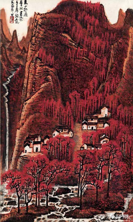 李可染 《萬山紅遍》據(jù)媒體披露，曾為中藝達晨藝術(shù)品投資管理有限公司藏品