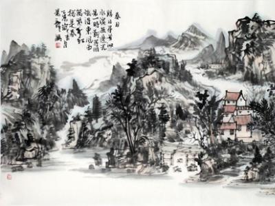 帶礪江山盡 朝暉一崢嶸——顏景龍山水畫亮相第23屆廣州國際藝術博覽會·蘭州成功美術館名家精品展