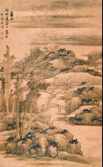宗言 溪橋茅屋圖  清代 南京博物院藏