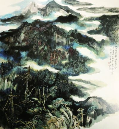 何海霞《九寨溝》賞析