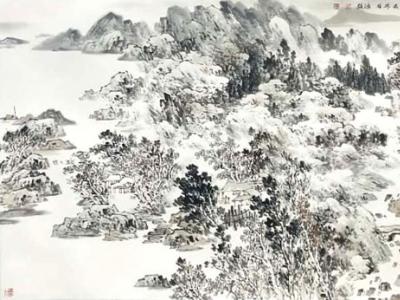 點(diǎn)線綺錯(cuò)寫雄奇險(xiǎn)峻——孫鴻駿參展“成功美術(shù)館2019?名家書畫全國巡展”蘭州展覽作品賞析
