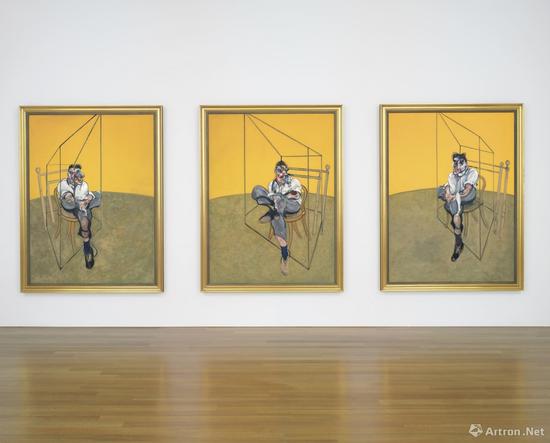英國畫家弗朗西斯·培根（1909~1992年）《三聯畫》（2014年在紐約拍賣會拍出1.424億美元）