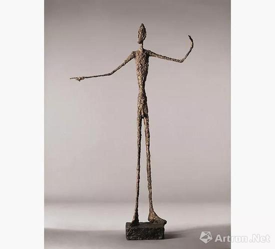 阿爾伯托? 賈克梅蒂（1901~1966年）《指示者》雕塑（2015年紐約佳士得1.413億美元成交）