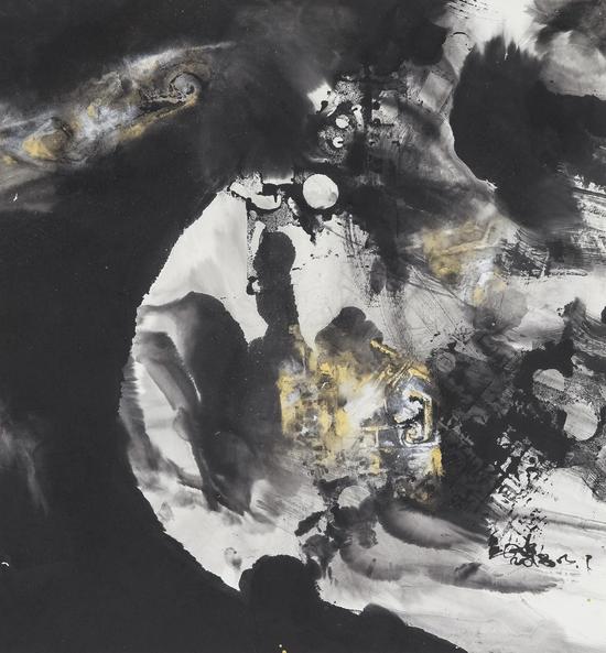 劉子建，天衍，96×90cm，紙本水墨，2018