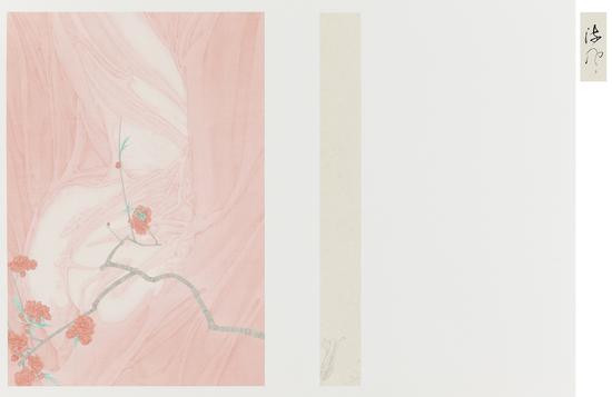 張見，藏春冊·流風，58×84cm，絹本水墨設色，2015