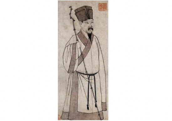 趙孟頫《東坡立像》（臺北“故宮博物院”藏）。
