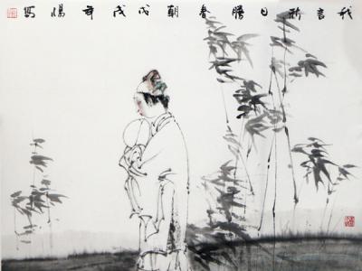 筆墨靈動意蘊深——趙惕人物佳作在“成功美術館賀新年?迎新春書畫藝術展” 展出