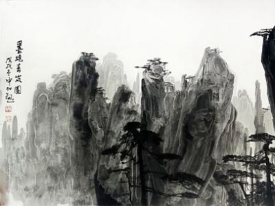奇山勝水見精神——加宏杰作品入展 “成功美術館賀新年?迎新春書畫藝術展” 送上新年祝福