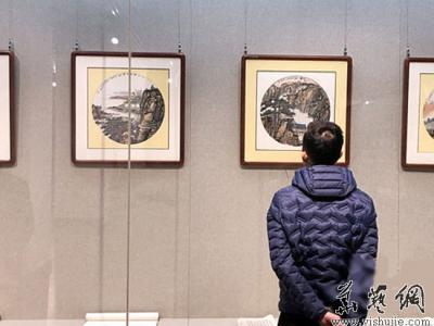 汪天行扇面山水迎春畫(huà)展在南昌美術(shù)館開(kāi)幕