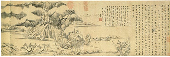 臺北故宮藏董其昌《煙江疊嶂圖》（局部）