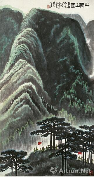▲李可染 《井岡山》