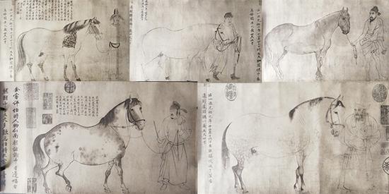 《五馬圖》復制品