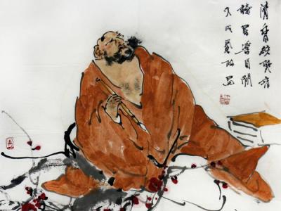 水墨禪心——王林人物畫在“成功美術館賀新年·迎新春書畫藝術展”展出
