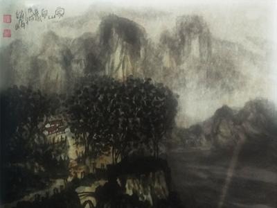 墨色淋漓，意蘊遂生——趙峰山水佳作在“成功美術館賀新年?迎新春書畫藝術展” 展出