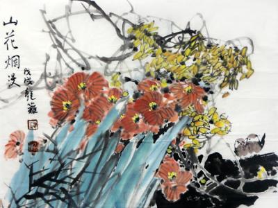 妙趣橫生——蔣艷籬花鳥畫在“成功美術館賀新年·迎新春書畫藝術展”展出