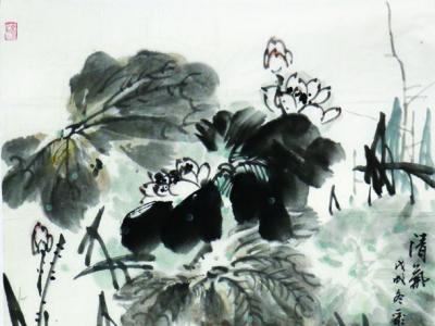 依舊殘荷香 從容抱秋光——劉彩軍佳作入展“蘭州成功美術館2019名家書畫全國巡展?重慶站”