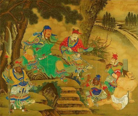 ▲ 明 商喜 《關(guān)羽擒將圖》