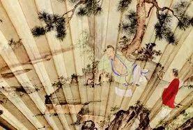 ▲  明宣宗 《松下讀書(shū)圖》局部