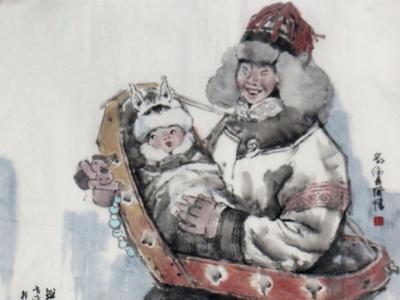 樸實筆墨繪鄂倫風情——姜榮慧先生參展“成功美術館2019年名家書畫全國巡展?重慶站”畫作欣賞