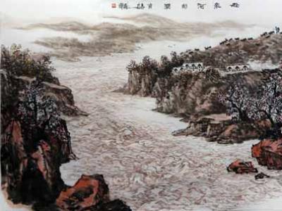 黃土情緣 韻味生動(dòng)——謝輝山水畫參加成功美術(shù)館2019名家書畫全國巡展?沈陽展