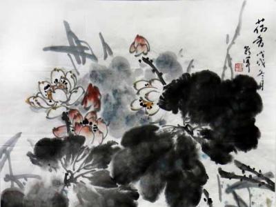 墨蘊(yùn)荷香 意趣雋永——?jiǎng)⒉受娂炎鲄⒄埂俺晒γ佬g(shù)館2019·名家書畫全國巡展”蘭州展佳作賞析