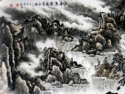 山嵐氤氳 萬象崢嶸——?jiǎng)⑷f秋“成功美術(shù)館2019·名家書畫精品全國(guó)巡展”長(zhǎng)春展作品欣賞