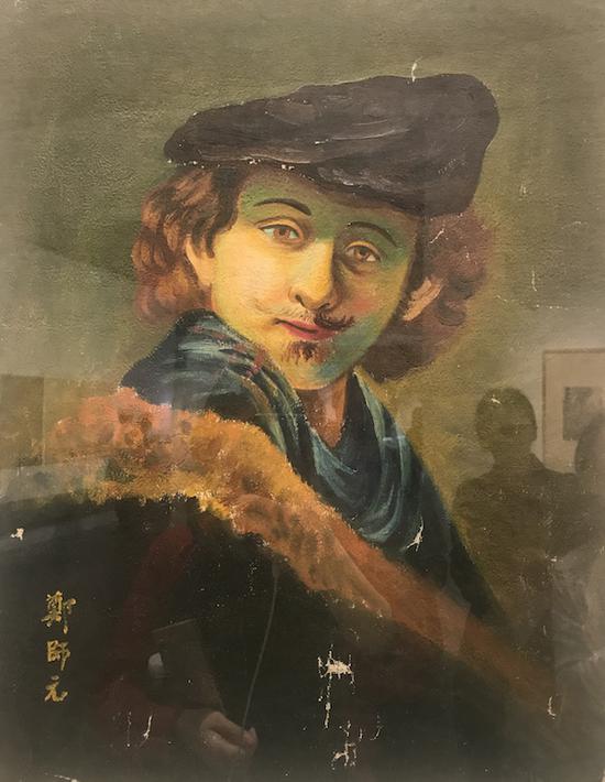 鄭慕康《上海美專函授作業·人物習作》之一