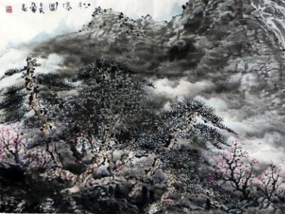 出于青綠傳統(tǒng) 彰于當(dāng)代水墨——胡九軍“成功美術(shù)館2019·名家書畫精品全國(guó)巡展”重慶展作品欣賞